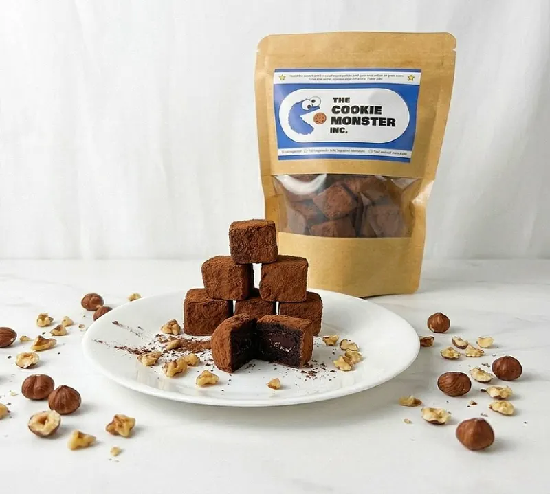 Toasted Hazelnut Brownie Bites