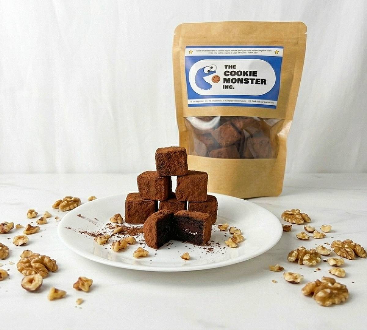 Toasted Walnut Brownie Bites